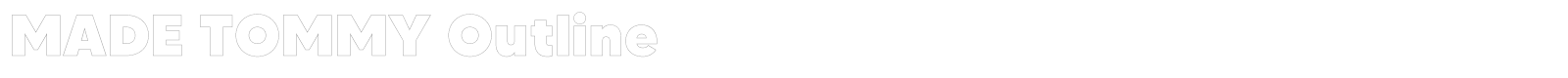 MADE Tommy font preview